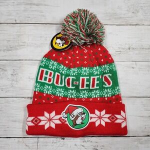 2024 Buc-ee's Christmas Beanie Red Green White Youth